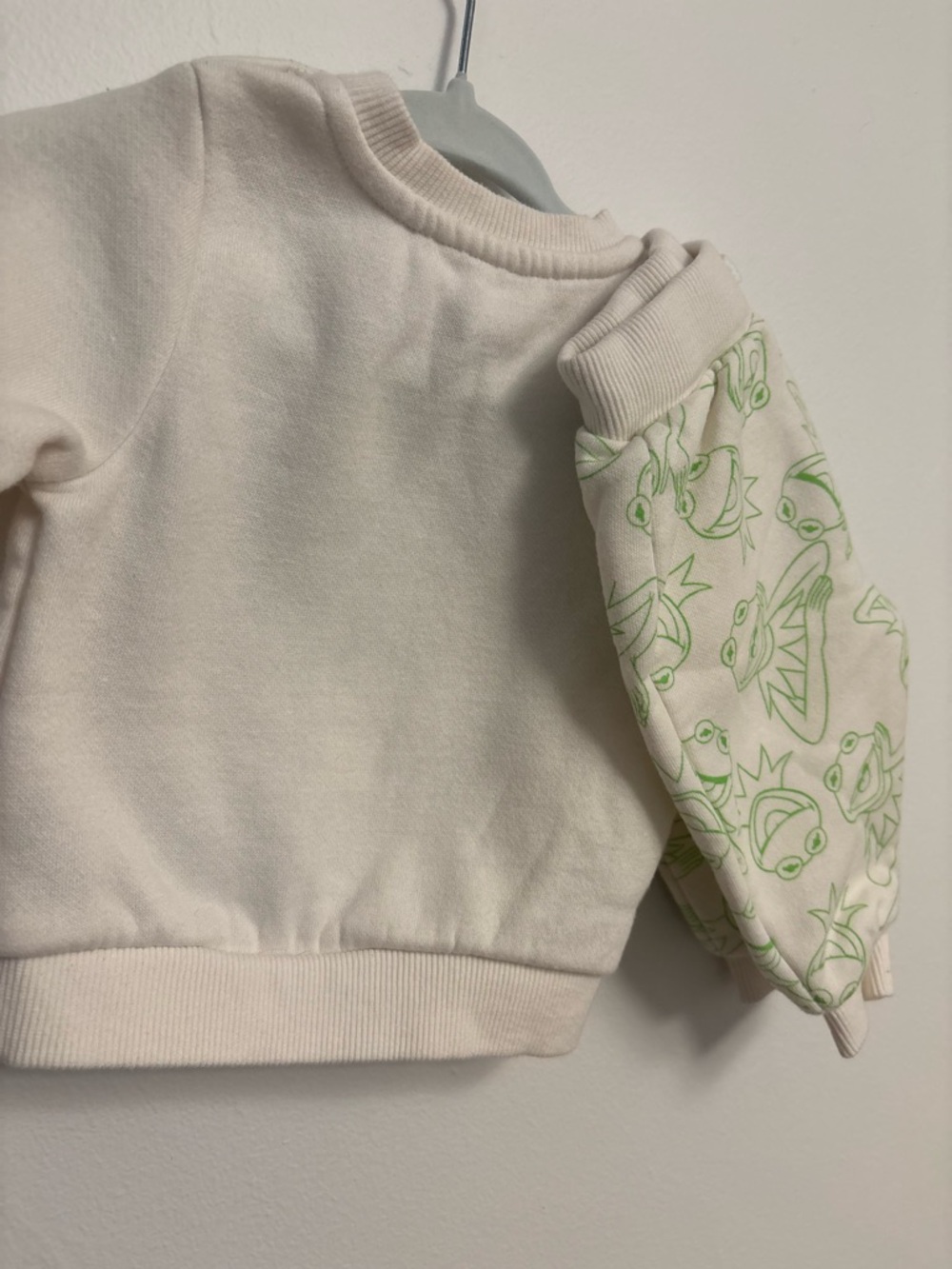 Disney Cream Baby Sweatsuit with Multicolor Muppet Character Grid - Picture 3 of 6